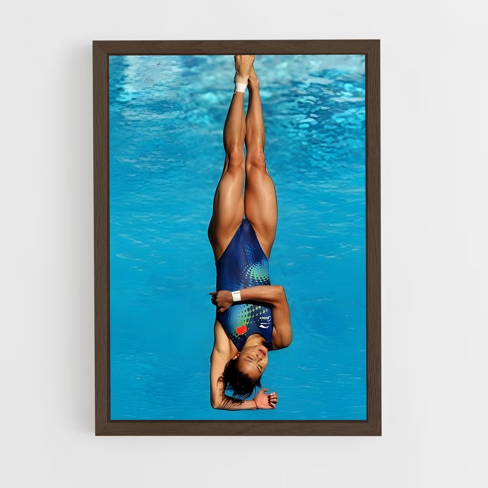 Poster Équilibre Aquatique – affiche Plongeon au tremplin (vue 5)